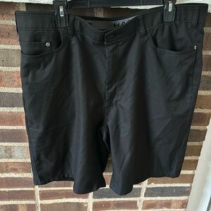Mens Haggar Black Cool 18 Performance Golf Short, Size 40